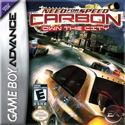 Need for Speed: Carbon Own the City box art for GameBoy Advance